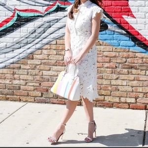 NWT Chicwish White Lace dress